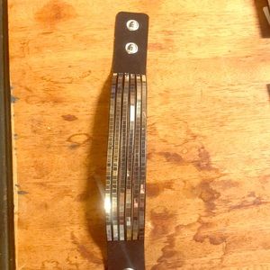 Black bracelet with jewels